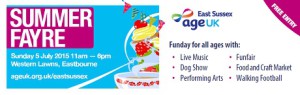 Age UK East Sussex Summer Fayre 5th July 2015 web banner
