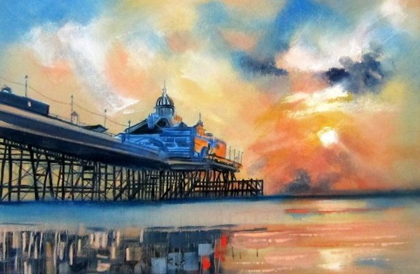 Sunset Pier by Jennifer Bisset
